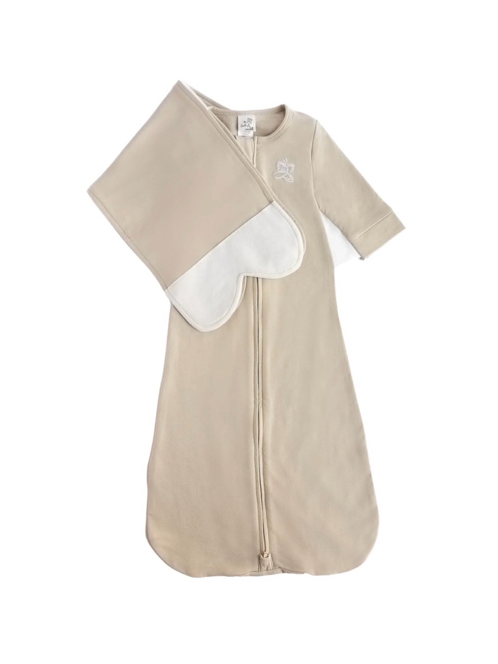 Neutral Beige Sleep Sack & Swaddle Set - Soft Baby Pajama